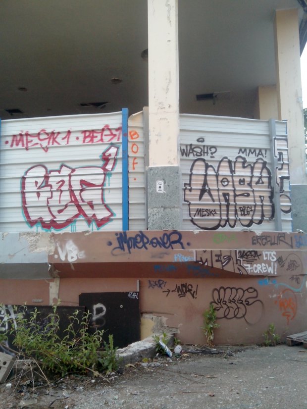 Graffiti Wall in Schiltigheim - Photo by strasbourgraffiti - beg1, Wash, MMA (2014)