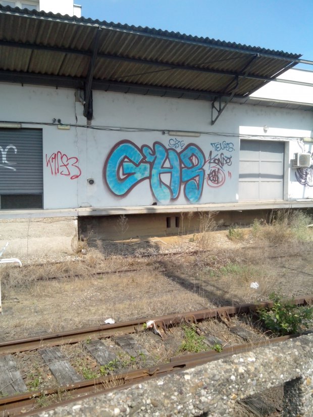 Graffiti Bombing in Strasbourg - Photo by strasbourgraffiti - ghb, tenas, kondé (2014)