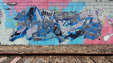 Graffiti Wall - Photo by strasbourgraffiti - amos, wrk (2014)