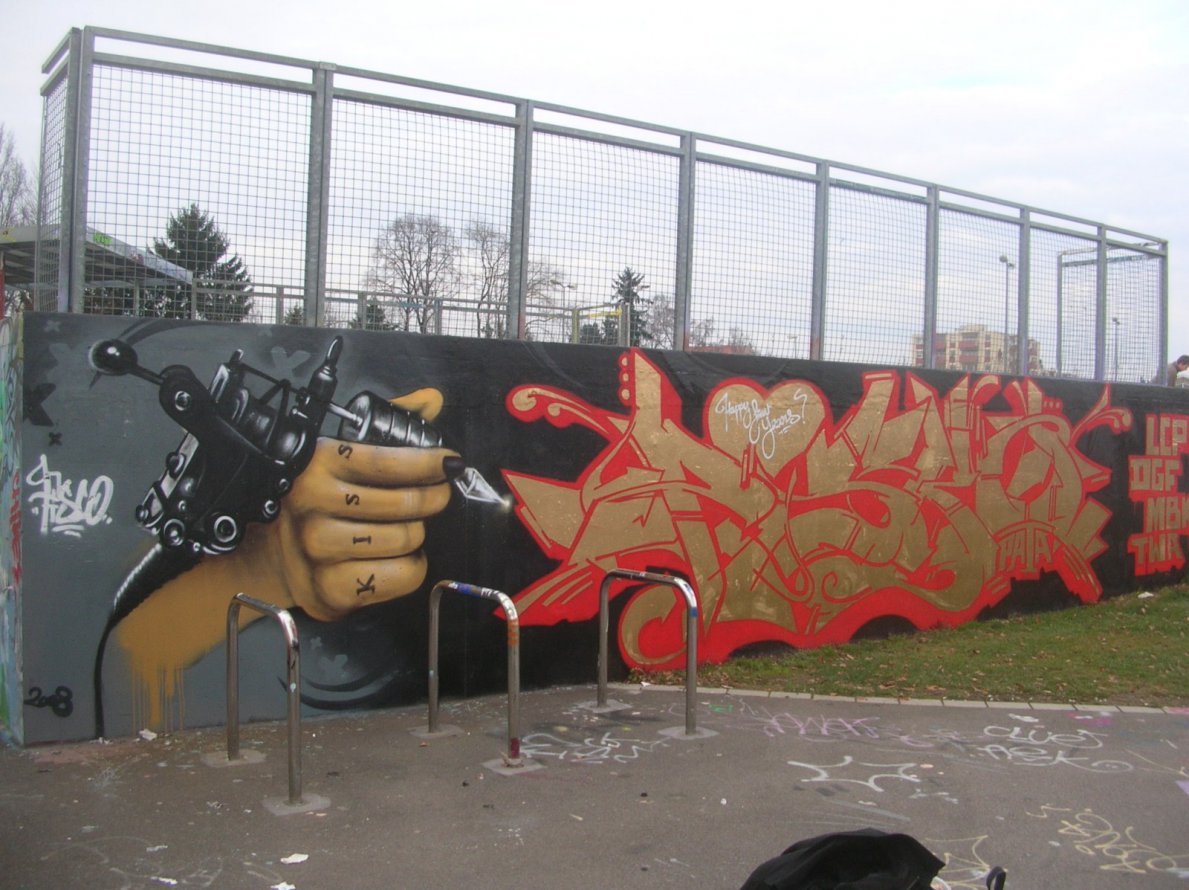 Graffiti Wall in Strasbourg - Photo by strasbourgraffiti - Pisco, lcp (2007)