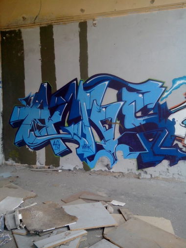 Graffiti Wall in Schiltigheim - Photo by strasbourgraffiti - amos, 4g, wrk (2014)