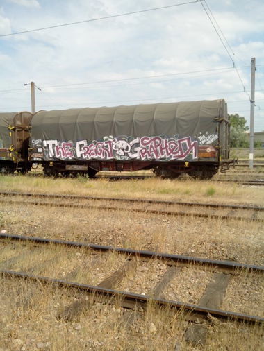 Graffiti Train in Strasbourg - Photo by strasbourgraffiti - The, Freigh, Grapher (2014)