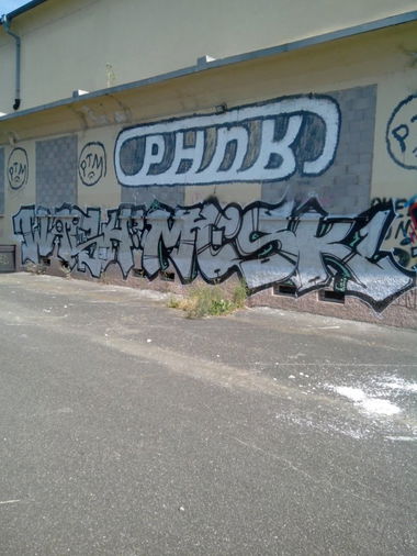 Graffiti Bombing in Strasbourg - Photo by strasbourgraffiti - mesk1, wash, mma