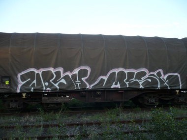 Graffiti Train - Photo by strasbourgraffiti - wash, mesk, mma