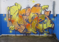 Graffiti Wall in Schiltigheim - Photo by strasbourgraffiti - Wise, jpp's, dt (2014)