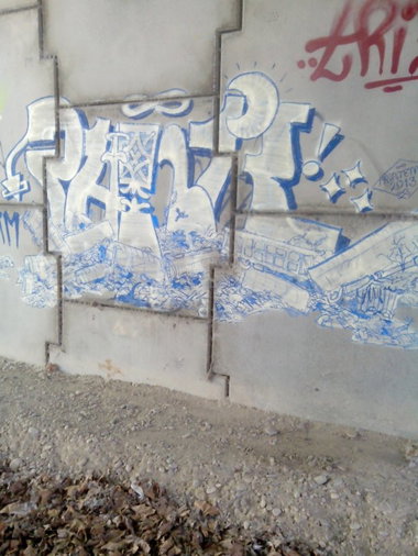 Graffiti Wall - Photo by strasbourgraffiti - phnk, ptm