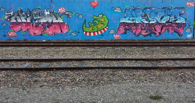 Graffiti Wall - Photo by strasbourgraffiti - witsh, amos, tbl (2014)