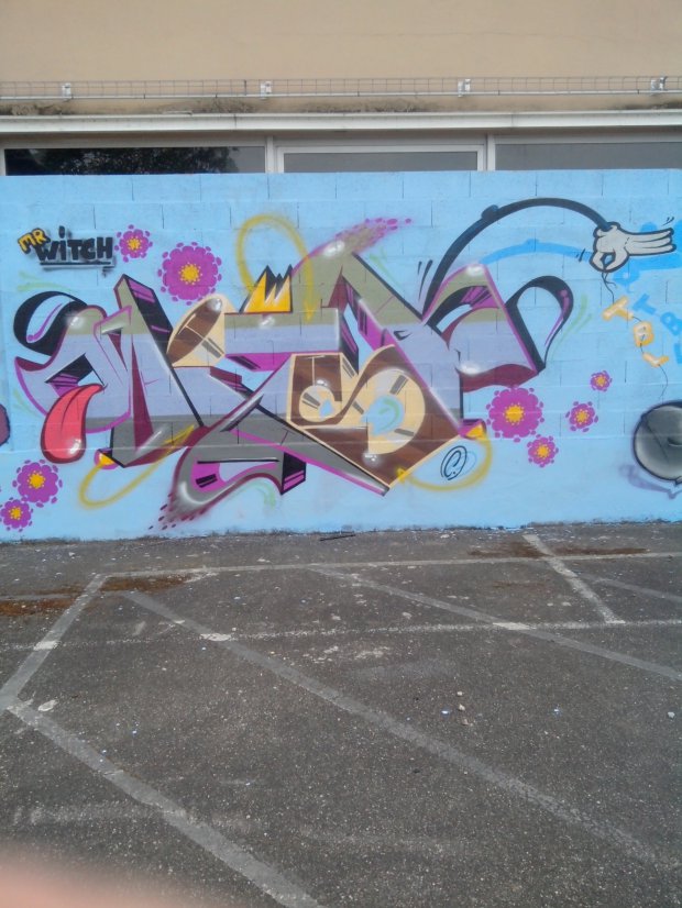 Graffiti Wall in Schiltigheim - Photo by strasbourgraffiti - witsh, tbl (2014)
