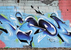 Graffiti Wall - Photo by strasbourgraffiti - misey, vjs, abc (2014)