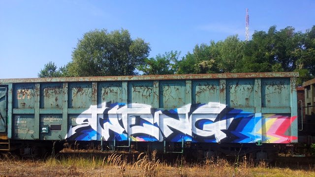 Graffiti Train - Photo by strasbourgraffiti - weng, fret