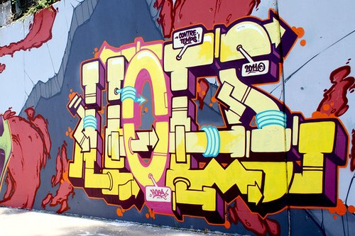 Graffiti Wall - Photo by strasbourgraffiti - Hoes (2011)