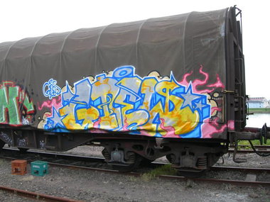 Graffiti Train - Photo by strasbourgraffiti - weng, lzr