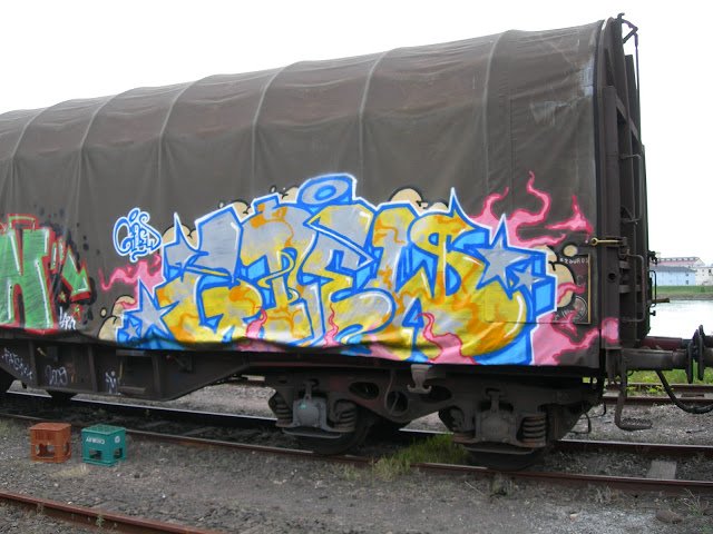 Graffiti Train - Photo by strasbourgraffiti - weng, lzr