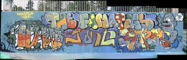 Graffiti Wall - Photo by strasbourgraffiti - lapin, saper, TFG (2006)