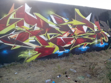 Graffiti Wall - Photo by strasbourgraffiti - pisko, lcp (2014)