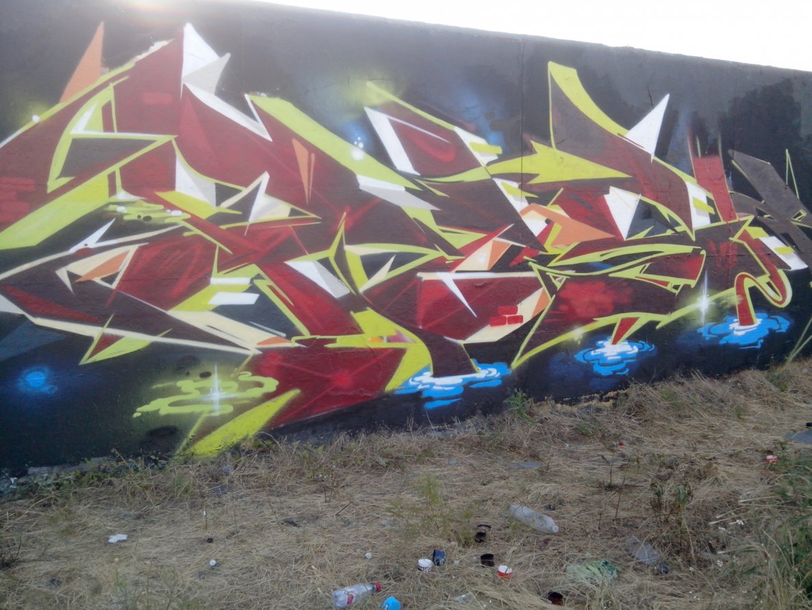 Graffiti Wall - Photo by strasbourgraffiti - pisko, lcp (2014)