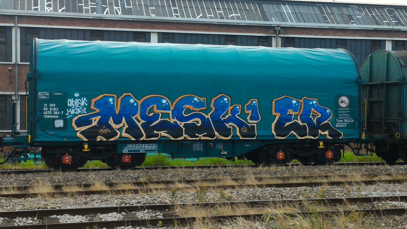 Graffiti Train - Photo by strasbourgraffiti