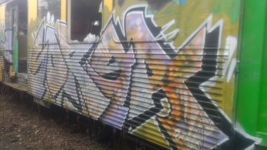Graffiti Train - Photo by strasbourgraffiti