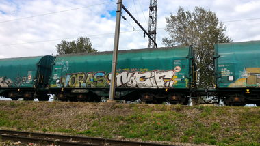 Graffiti Train - Photo by strasbourgraffiti