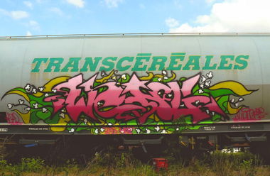 Graffiti Train - Photo by strasbourgraffiti