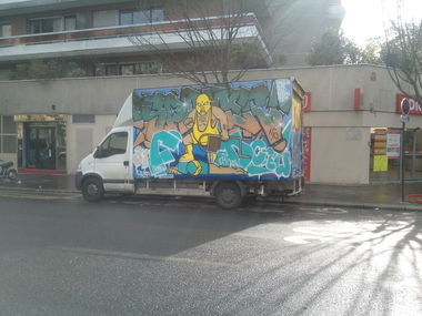 Graffiti Bombing - Photo by strasbourgraffiti