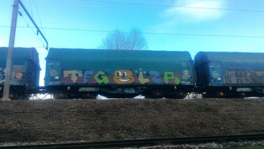 Graffiti Train - Photo by strasbourgraffiti