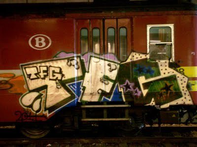 Graffiti Train - Photo by strasbourgraffiti