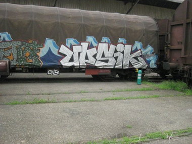Graffiti Train - Photo by strasbourgraffiti