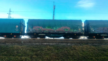 Graffiti Train - Photo by strasbourgraffiti