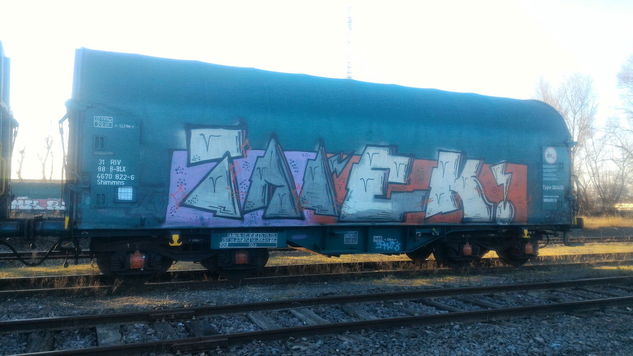 Graffiti Train - Photo by strasbourgraffiti