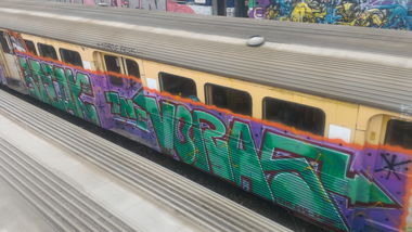 Graffiti Train - Photo by strasbourgraffiti