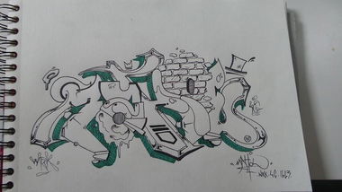 Graffiti Sketch - Photo by strasbourgraffiti