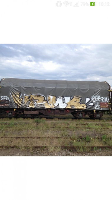Graffiti Train - Photo by strasbourgraffiti