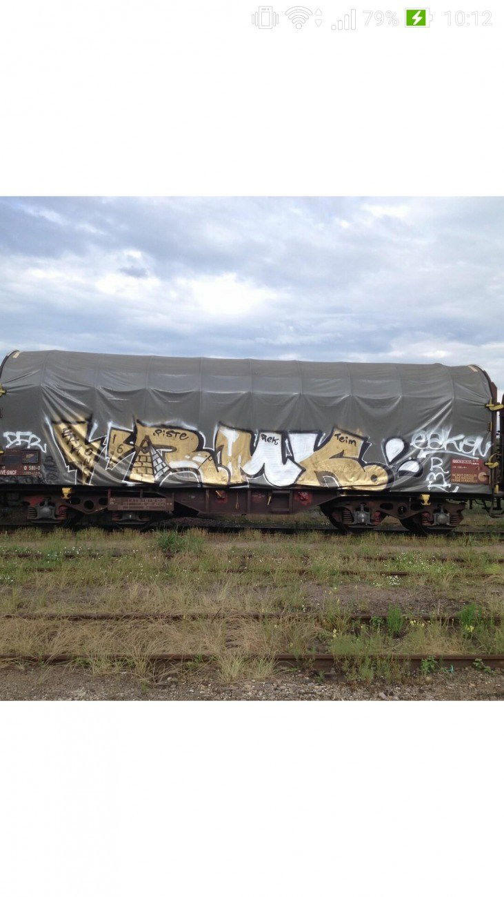 Graffiti Train - Photo by strasbourgraffiti