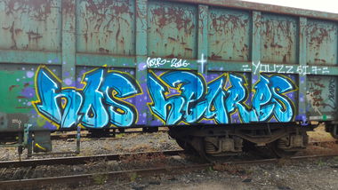 Graffiti Train - Photo by strasbourgraffiti