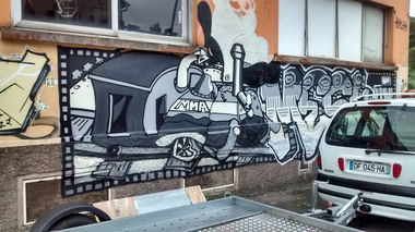 Graffiti Bombing - Photo by strasbourgraffiti
