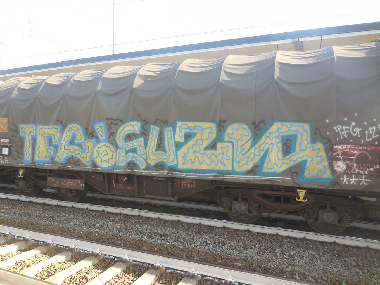 Graffiti Train - Photo by strasbourgraffiti