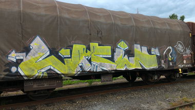 Graffiti Train - Photo by strasbourgraffiti