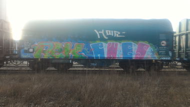 Graffiti Train - Photo by strasbourgraffiti