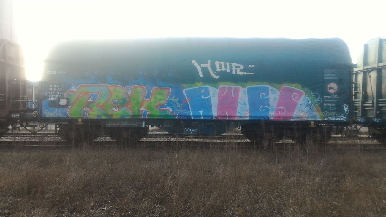 Graffiti Train - Photo by strasbourgraffiti