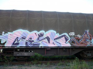 Graffiti Train - Photo by strasbourgraffiti