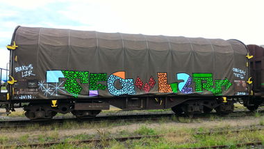 Graffiti Train - Photo by strasbourgraffiti