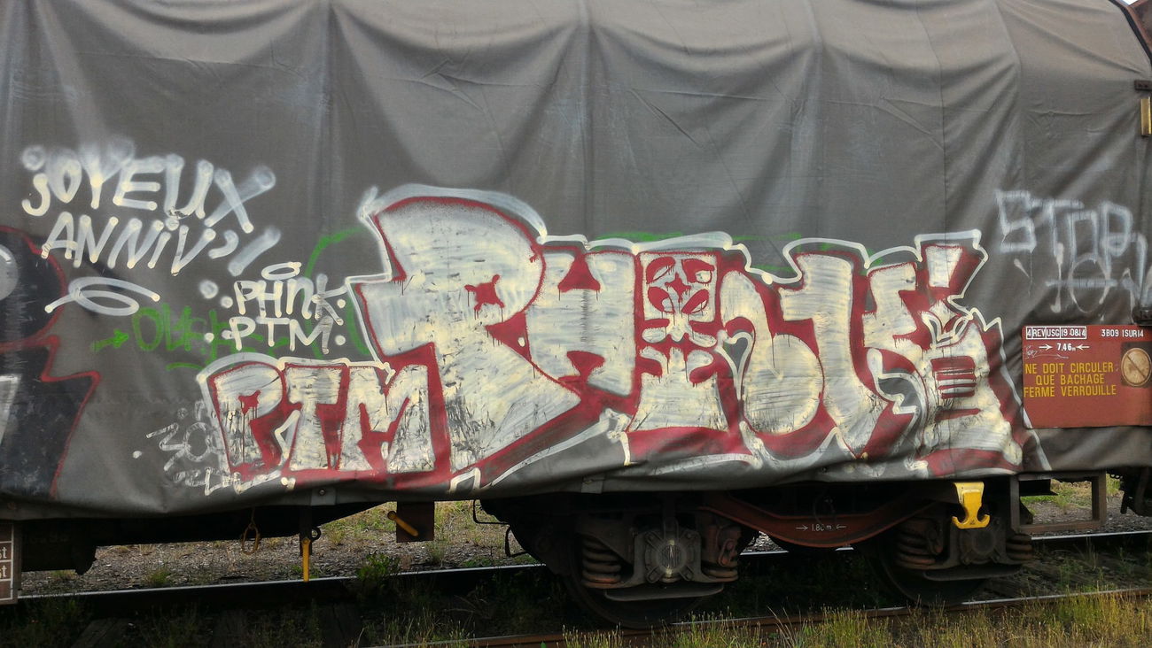 Graffiti Train - Photo by strasbourgraffiti