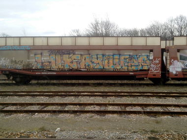 Graffiti Train - Photo by strasbourgraffiti