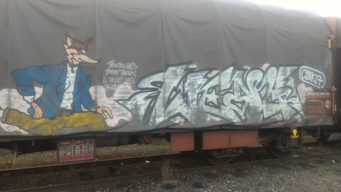 Graffiti Train - Photo by strasbourgraffiti