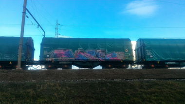 Graffiti Train - Photo by strasbourgraffiti