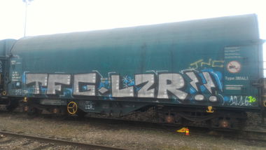 Graffiti Train - Photo by strasbourgraffiti