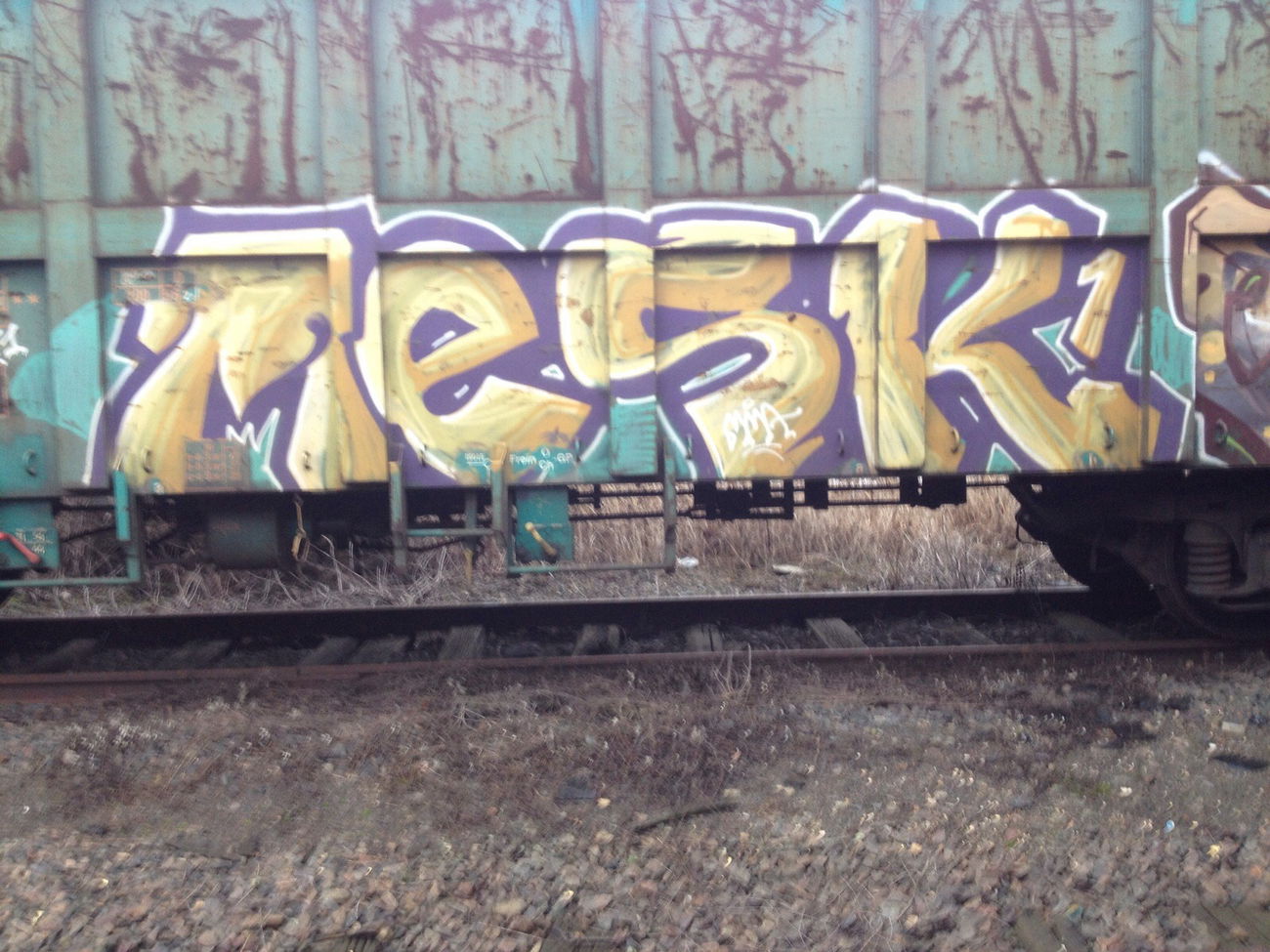 Graffiti Train - Photo by strasbourgraffiti
