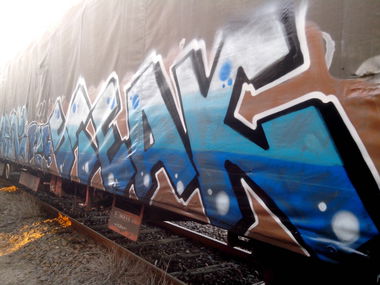 Graffiti Train - Photo by strasbourgraffiti
