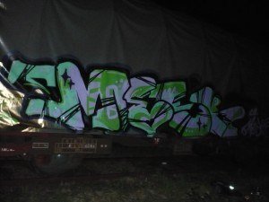 Graffiti Train - Photo by strasbourgraffiti